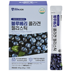 DDAKJOA 블루베리 콜라겐 젤리스틱, 15개, 20g