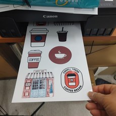 창성제일 스티커 인화지 115g A4 20매 광택 점착 포토용지