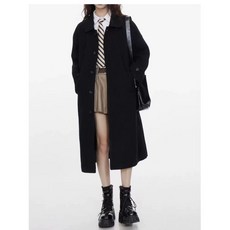 COSYEVNO 여성 캐시미어 코트 동계 브이넥 롱 클래식 캐주얼 보온 점퍼 CXJdy-09