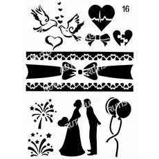 型染版(Stencil) ST-B50-0070 蝶古巴特diy 簍空模板 塗鴉模版 繪畫模版，輕鬆打造獨特風格, 1個, B50-0070