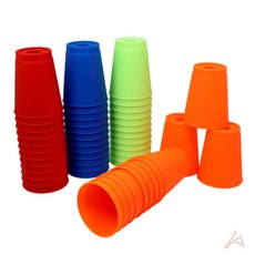 끈이스토어 스포츠용 스택킹컵 12입 스포츠스태킹 스피드컵 스택스컵, 그린, 그린