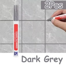10 색 방수 타일 마커 그라우트 펜 벽 솔기 펜 주방 욕실 세라믹 솔기 페인트 갭 오염 제거 도구, 38 Dark gray 2pcs