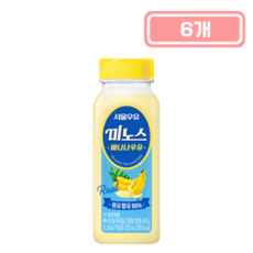 서울우유 미노스 바나나우유, 6개, 235ml