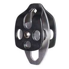 도르래 대형 풀리 수목자용 탐험용 암벽용 등산용 동굴용, 블랙 볼 베어링