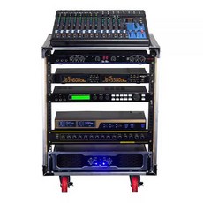 음향장비 랙 캐비넷 앰프 방송 렉 앰프 방송 보관함, 1개, 10U(높이60.5cm)ㅣ파티션보드 4장 포함