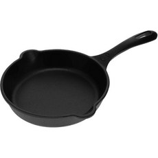 Victoria 주철 원형 프라이팬 블랙 10인치 이중 루프 손잡이가 특징 100% 코셔 인증 논 GMO 아마씨 오일 시즈닝, 2) 프라이팬-6.5 Inch, 1개