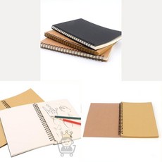 마켓보스샵 스케치 아트패드 50매 공책, 브라운+브라운