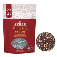 아크바 히비스커스 삼각 20티백 2개, 30g, 20개입