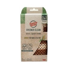 3M 스카치 브라이트 옥수수 그물망사 수세미 2+1, 3개입, 2개