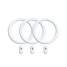 호환 아이폰 호환16 15 14 휴대폰 핸드폰 라이트닝 맥세이프 호환 무선 차량용 충전기 스티커용 마그네틱, 10 3 White