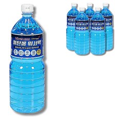비츠온 사계절 발수코팅 에탄올 워셔액 어는점 영하25도, 6개, 1.8L