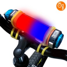[하이레저] 다용도 경광등 x 실리콘 스트랩(2개) USB비상등 실리콘스트랩경광등 경광등거치대 자전거브라켓 등산용품, 경광등(29cm)+흰색(2)