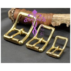 安提帕斯手工皮革 銅製28系列日字滾柱型皮帶頭(原銅色), 1個