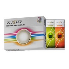 던롭 젝시오 RB DV 3피스 골프공, 혼합색상, 12개입, 1세트