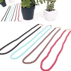 팔땨 독감 대비 고급 마스크 펄목걸이 4종색상 1세트 분리링 고리 마스크스트랩