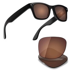 레이밴 Meta Wayfarer RW4006 50mm 스마트 안경용 교체 렌즈 (다양한 틴트 옵션) 편광 - 브론즈 브라운 166186