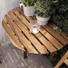 IKEA ASKHOLMEN 陽台桌, 半圓戶外壁掛餐桌70x44公分 單件出貨
