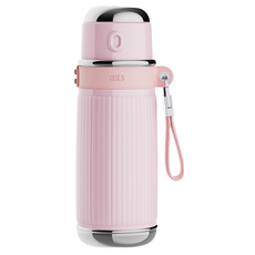 AKS 316 스테인리스 스틸 레트로 휴대용 보온병, 1개, 핑크, 850ml