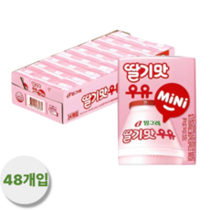 빙그레 딸기맛 우유 미니 120ml 48팩