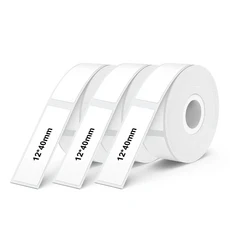 무선 블루투스 라벨 프린터 휴대용 열전 사 프린터 Marklife P15 잉크리스 라벨링 기계 미니 라벨 메이커 P, 05 3PK 12-40mm