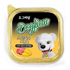 애견통조림 강아지캔 도그피앙 쇠고기치즈캔 100g 12, 박스 12개입선택후주문, 12개