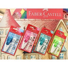 德國輝柏 Faber-Castell ONE TOUCH 修正帶 立可帶 (附補充替芯)，單手操作，覆蓋力強，書寫順暢，學生上班族必備, 1個