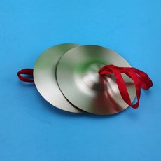 抓週道具 幼敎益智玩具 兒童打擊樂器 9-18CM小鑔, 12釐米紅繩銅鑔, 1個