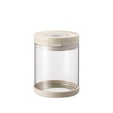 高硼矽玻璃奶粉罐 大口徑耐高溫, 椰奶白800ML, 1套