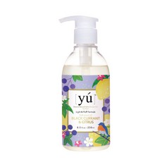 yu 天然草本沐浴露 黑醋栗柑橘香 輕盈蓬鬆配方, 1個, 400ml