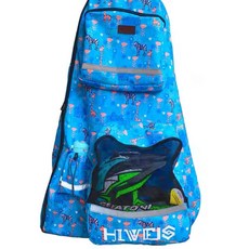 XPUSH兒童平衡車裝車包12寸通用滑步車背包裝車袋puky兒童平衡車收納袋腳踏車手提包, 雙肩包斑馬藍色適合12寸14寸, 1個