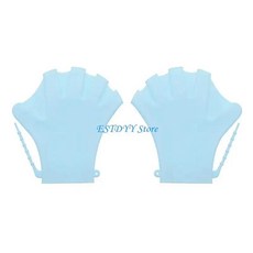 핸드 수영 지느러미 수생 장갑 팜 손가락 웹 베드, 1. for Sky Blue