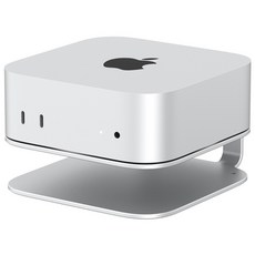 2024 맥미니 M4 & M4 Pro 전용 알루미늄 스탠드 Mac mini M4 전용 도킹스테이션 거치대, 1개