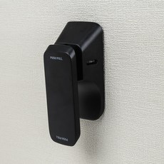 엔젤금속 PPL-1701 그레이 블랙 화이트 푸시풀 방문손잡이 버튼식 문고리 화장실 욕실 나무문 ABS도어 도어핸들, 1개