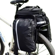 25리터 1박2일 장거리 자전거 캐리어 랙 가방 (확장형/ 사이드수납/ 레인커버/ 어깨끈)