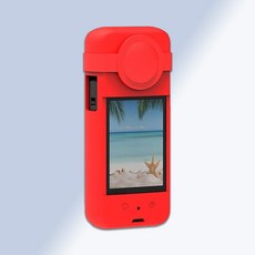 INSTA 360 X3 풀커버 하우징 슬림핏 전용 케이스, RED, 1개, 인스타360 X3