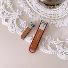 캐슬 튀지않는 절삭 손톡발톱깍이 세트, 1세트, 브라운