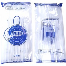 일회용 숟가락 10p 포크 용기 위생용품 식사 도구 캠핑 용품 테이크아웃 플라스틱 식기, 본상품