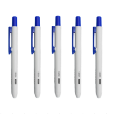네임펜 1+1+1+1+1 (5개세트), 블루, 5개