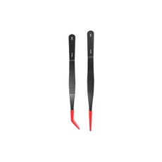 2PCS 인체공학적 미끄럼 방지 파충류 먹이주기 겸자 보호 실리콘 코팅, 16cm, 2개