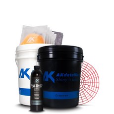 AKdetailing 洗車吧！A咖 雙桶水洗車組-雙色款，專業洗車工具套組，泡沫豐富，保護車漆, 1套