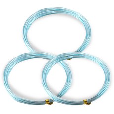 코히모 와이어 공예 철사 공예용 알루미늄 3.0MM x 5M 3개 세트 3W172, 1세트, 스카이블루
