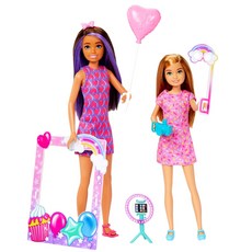 (Barbie) HKB12 바비 바비의 싫어 스키퍼와 스테이시 즐거운 사츠에이 세트