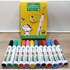 DD.dog 水浮畫漂浮筆 12色組, 1個, Multicolor