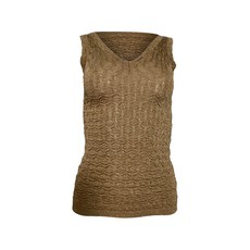 미쏘니 중고 V넥 민소매 탑