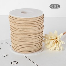 臺南出貨 韓國絨 雙面絨 仿皮繩 手鍊項鍊繩 鮮花禮盒包裝絲帶 DIY甜品蛋糕綁帶, 奶茶色, 1個