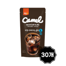 파우치음료 커피 카멜 아메리카노 블랙 라지, 1세트, 30개입, 340ml