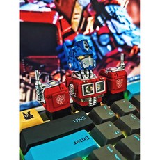 작은 메카닉 프라모델 머리 장식 / 키보드 꾸미기, 옵티머스 프라임, 1개