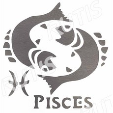 ST-CU2-0227 雙魚座 簍空模板, 1個