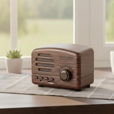 코시모르테 휴대용 인테리어 미니 블루투스 스피커, 우드, BLESPEK
