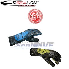 Epsealon 戰術隱身 3mm 潛水手套 防寒保暖, 藍骷髏2號=M